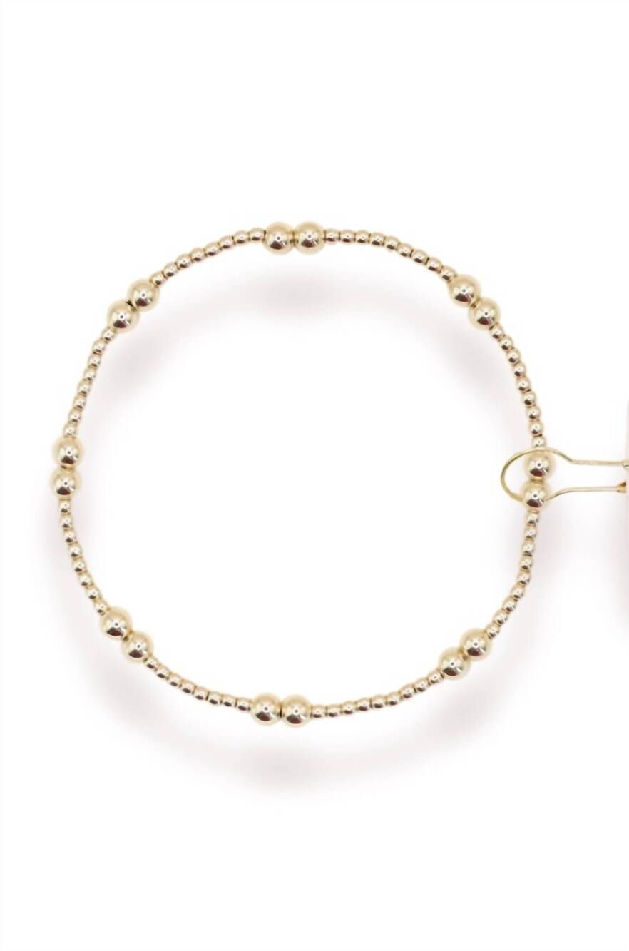 NEW BEADED BLONDES women's leah bracelet in gold
